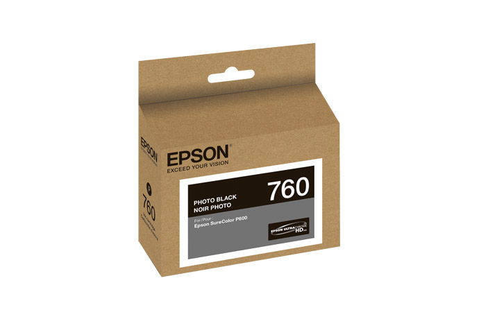 Epson T760120 - New T760 Ultrachrome HD Photo Black Ink 25.9ml Black ink cartridge