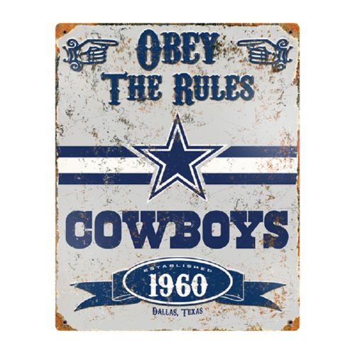 The Party Animal Cowboys Vintage Metal Sign