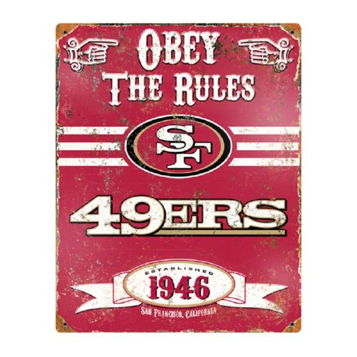 The Party Animal Forty-Niners Vintage Metal Sign