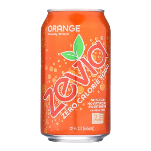 Zevia Soda - Zero Calorie - Orange - Can - 6/12 oz - case of 4