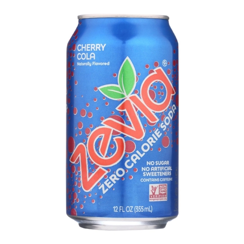 Zevia Soda - Zero Calorie - Cherry Cola - Can - 6/12 oz - case of 4