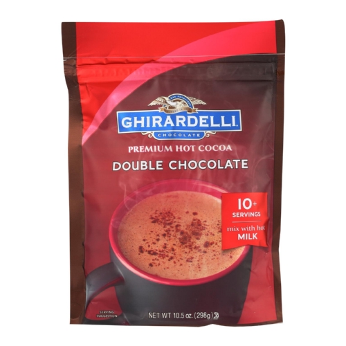 Ghirardelli Hot Cocoa - Premium - Double Chocolate - 10.5 oz - case of 6