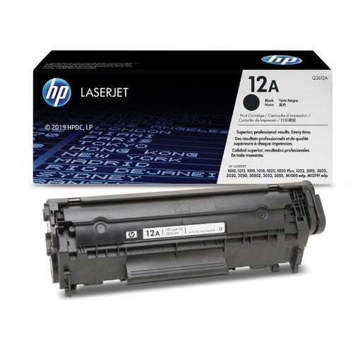 HP 12A Black Toner Cartridge (Genuine HP Q2612A)