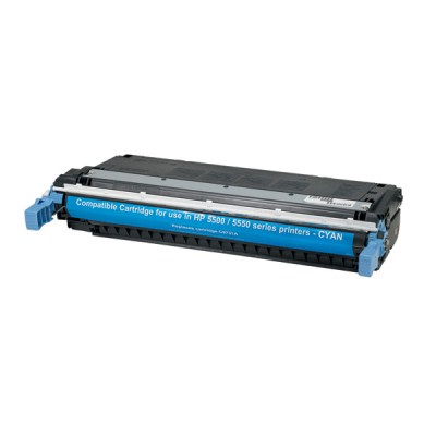 C9731A Compatible toner cartridge for HP LaserJet 5500, 5550 Series produces 12,000 pages at 6% coverage.