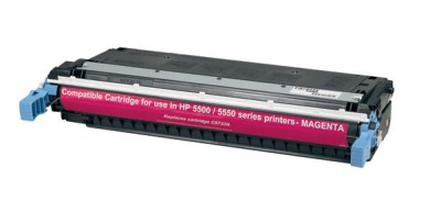 C9733A Compatible toner cartridge for HP LaserJet 5500, 5550 Series produces 12,000 pages at 6% coverage.