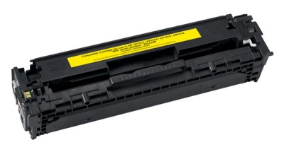 CB542A Compatible toner for HP Color LaserJet CP1215, CP1518NI, AIO CM1312NFI MFP.
