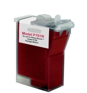 Pitney Bowes 797-M Red Inkjet Cartridge   Factory New   Compatible