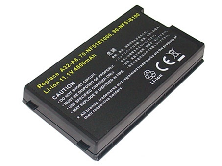 Asus A8/F8/Z99 Battery (11.1V, 4800 mAh, Li-ion 6 Cells)