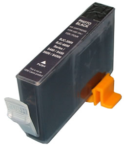 Photo Black Inkjet Cartridge compatible with the Canon BCI3ePB 4485A003AA