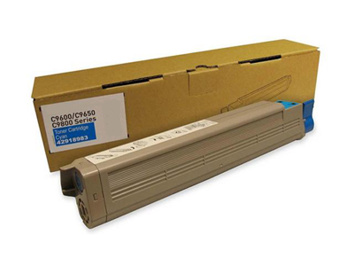 Cyan Toner Cartridge compatible with the Okidata 42918983