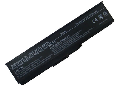 Dell Inspiron 1400/Inspiron 1420/Vostro 1400 Battery (11.1V, 4800 mAh, Li-ion 6 Cells)