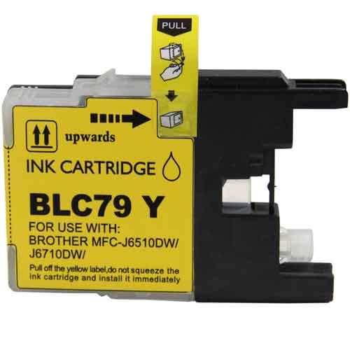 High YieldYellow Inkjet Cartridge compatible with the Brother LC79Y (2,400 page yield)