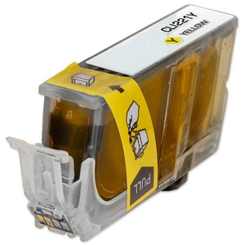 Yellow Inkjet Cartridge compatible with the Canon CLI221Y 2949B001