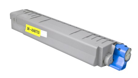 Yellow Toner Cartridge compatible with the Okidata 43487733