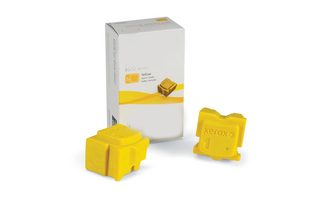 Yellow(2 pk)  Solid Ink Sticks compatible with the Xerox  108R00928