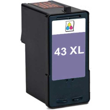 Tri-Color Inkjet Cartridge compatible with the Lexmark (Lexmark #43XL) 18Y0143