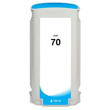 Cyan Pigment Inkjet Cartridge compatible with the HP (HP 70) C9452A