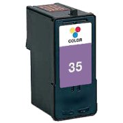 Tri-Color Inkjet Cartridge compatible with the Lexmark (Lexmark#35) 18C0035