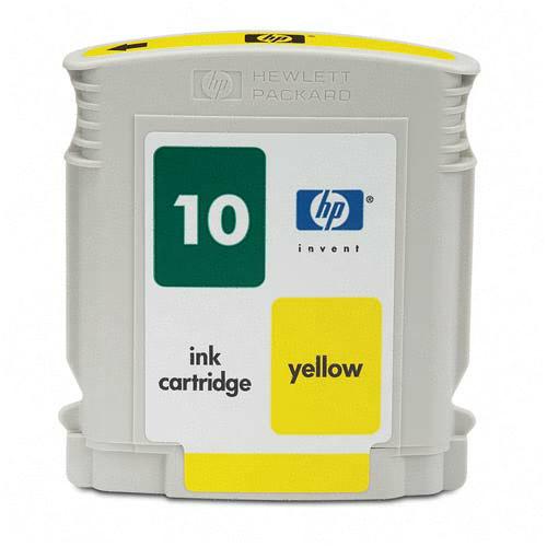 Yellow Inkjet Cartridge compatible with the HP (HP 10) C4842A