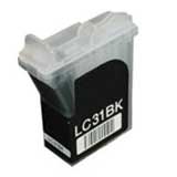 Black Inkjet Cartridge compatible with the Brother LC-31BK