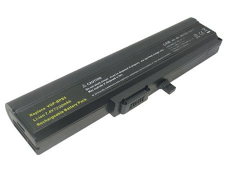 Sony Vaio VGN-TX Battery (7.4V, 6600 mAh, Li-ion 6 Cells)