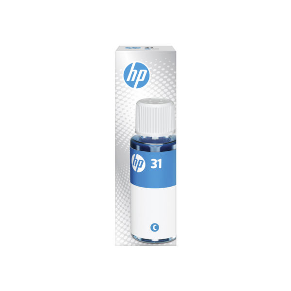 HP 31 70-ml Cyan Original Ink Bottle (1VU26AN)