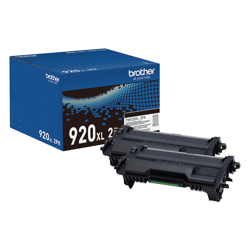 Brother TN920XL2PK High Yield Black Toner Cartridge Dual Pack (2 Pack of TN920) (2 x 6000 Yield)