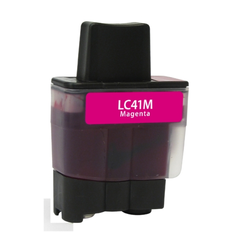 Magenta Inkjet Cartridge compatible with the Brother LC-41M