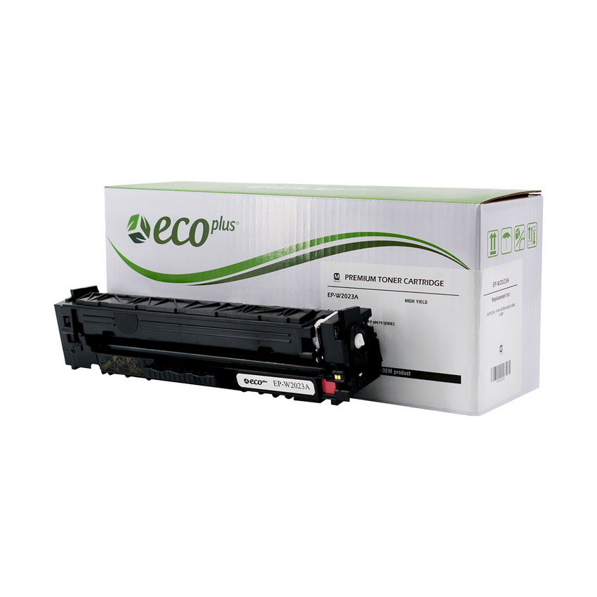 EcoPlus HP 414A (W2023A) Toner Cartridge, Magenta, 2.1K Yield, (Used OEM Chip), Made in USA