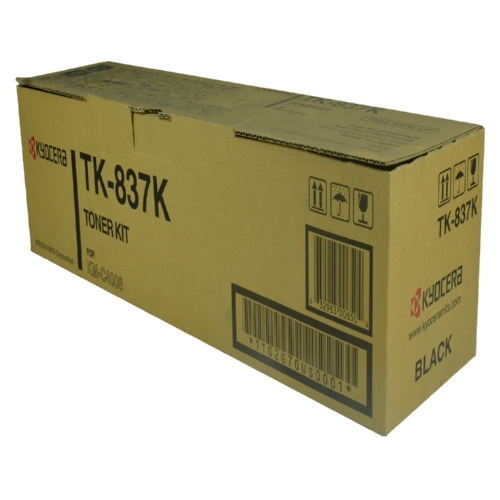 Kyocera Mita 1T02G70US0 (TK-837K) Black OEM Toner Cartridge