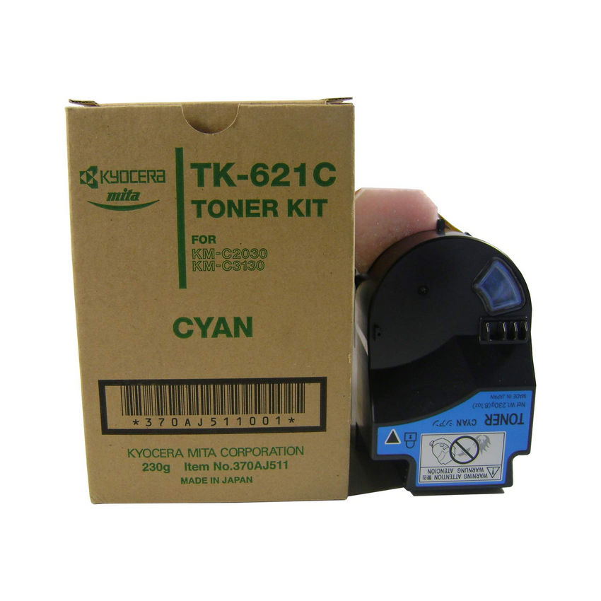 Kyocera 370AJ511 Model TK-621C Cyan Toner Cartridge