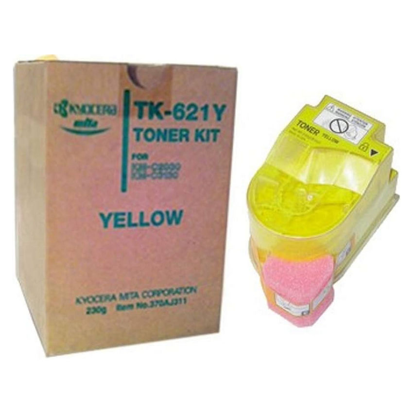 Kyocera 370AJ311 Model TK-621Y Yellow Toner Cartridge