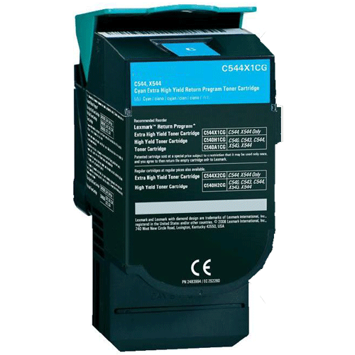 Cyan Laser Toner compatible with the Lexmark C544X1CG