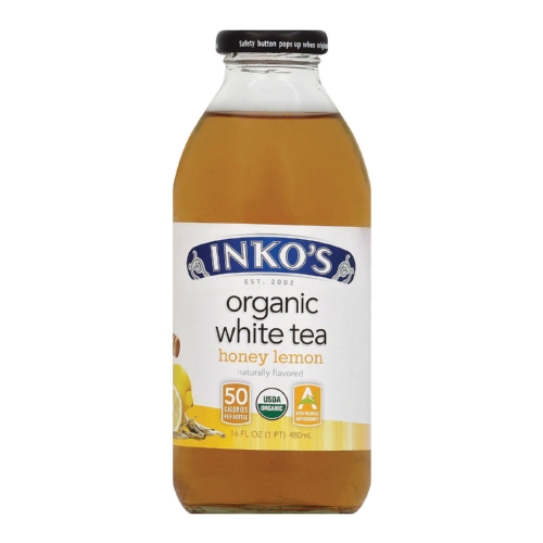 Inkos White Tea - Lemon - Case of 6 - 16 Fl oz.