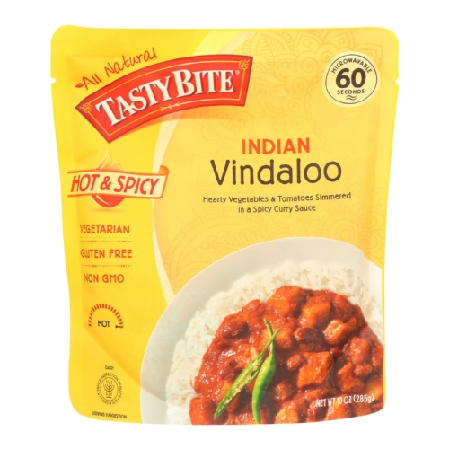 Tasty Bite Heat  Eat Indian Cuisine Entrée - Hot  Spicy Vindaloo - Case of 6 - 10 oz