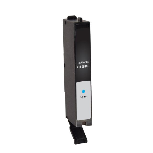 Canon Remanufactured 2034C001, CLI-281XLC Compatible Cyan High-Yield Ink Cartridge