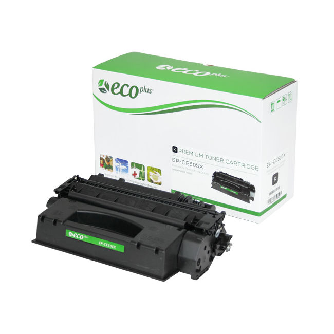 Replacement High Capacity Black Toner Cartridge compatible with the HP (HP 05X) CE505X