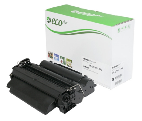 EcoPlus MICR  High Capacity Black Toner Cartridge compatible with the HP (HP 51X) Q7551X