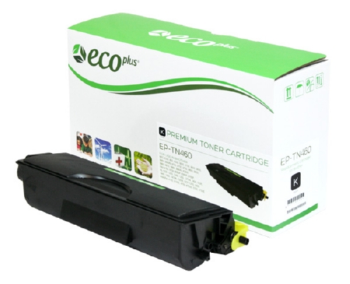 EcoPlus  Black Toner Cartridge compatible with the Brother TN 460