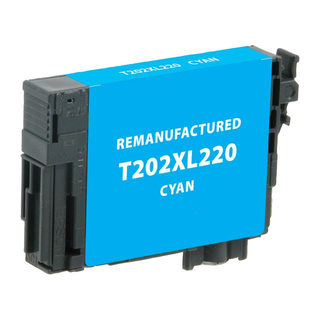 Epson 202XL T202XL220-S Remanufactured High Yield Cyan Ink Cartridge