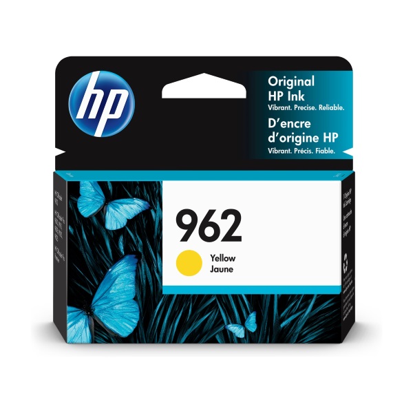 HP 962 Ink Cartridge, Yellow (3HZ98AN)