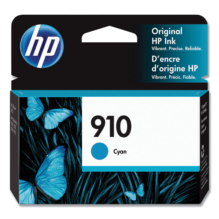 HP 910 Ink Cartridge, Cyan (3YL58AN)