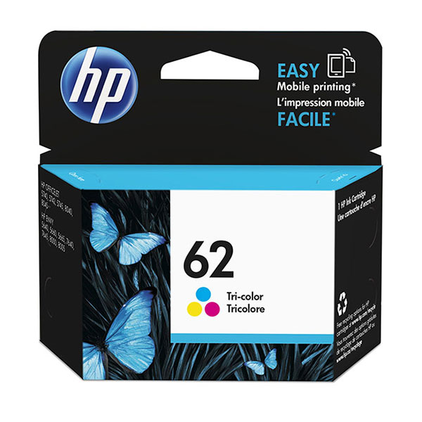 HP 62 Ink Cartridge, Tri-color (C2P06AN)