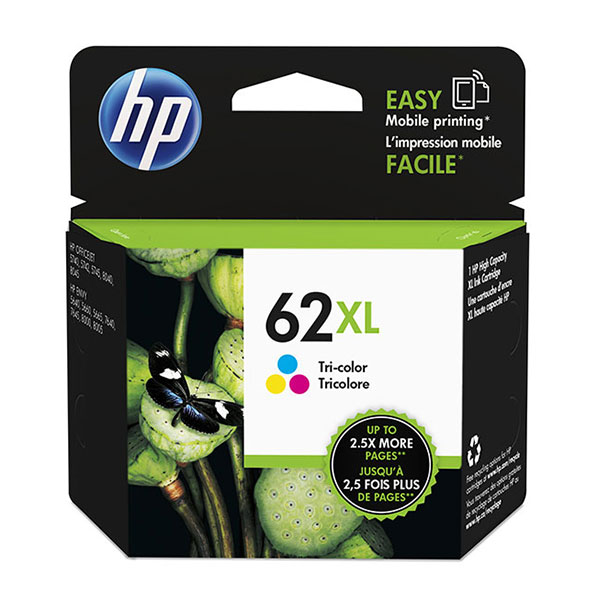 HP 62XL Ink Cartridge, Tri-color (C2P07AN)