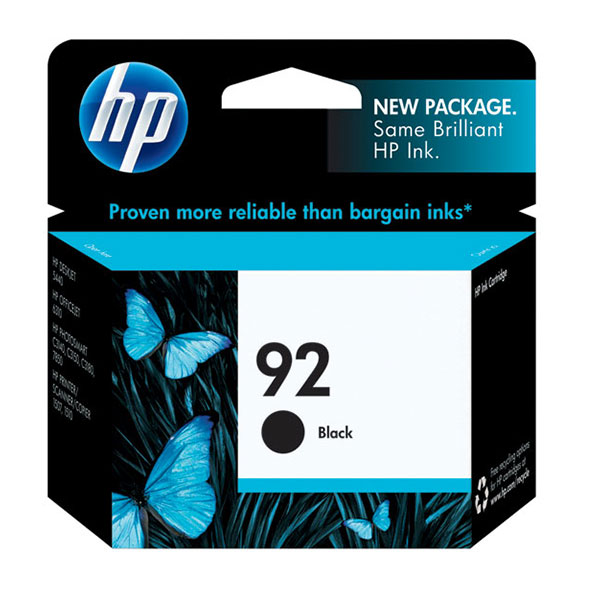 HP 92 Ink Cartridge, Black (C9362WN)