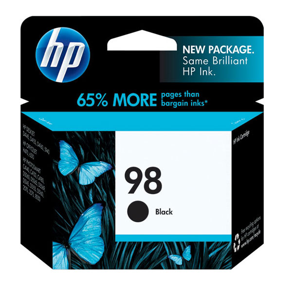 HP 98 Ink Cartridge, Black (C9364WN)