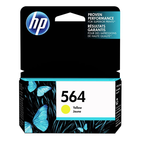 HP 564 Ink Cartridge, Yellow (CB320WN)