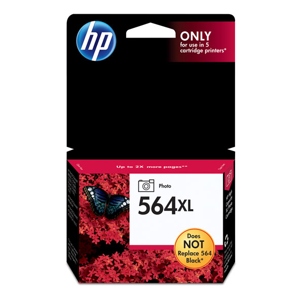 HP 564XL Ink Cartridge, Photo (CB322WN)