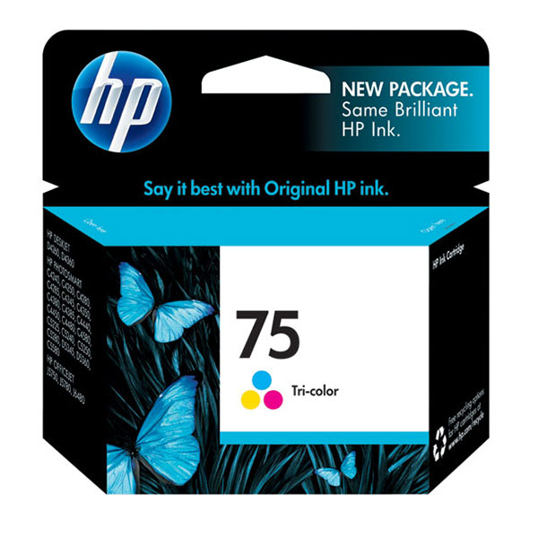 HP 75 Ink Cartridge, Tri-color (CB337WN)
