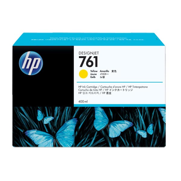 HP 761 400-ml Yellow DesignJet Ink Cartridge (CM992A)